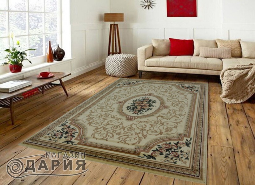 Тъкан персийски килим Blue stones 5261_CREAM